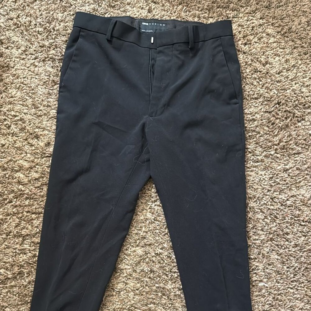 Black skinny dress pants